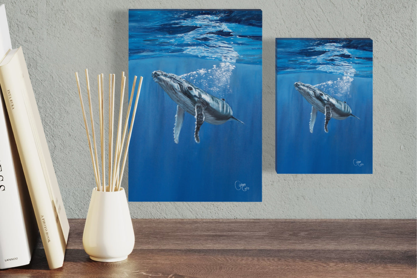Print of Sentient (humback whale calf)