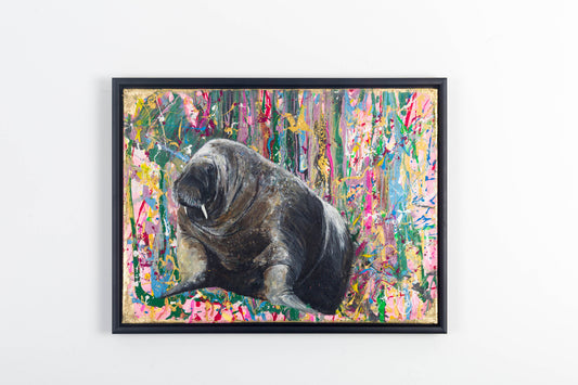 8. St Davids - Wally The Walrus (Limited Edition Framed Canvas Print)