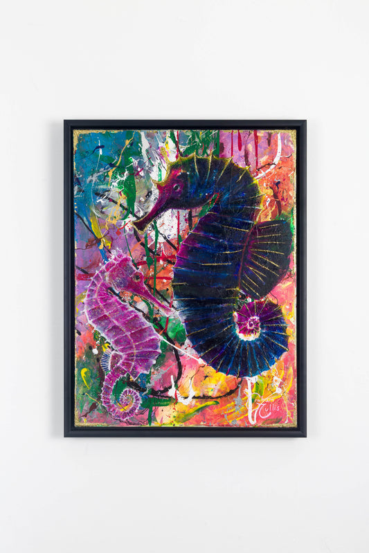 4. Saunton Sands Seahorses (Limited Edition Framed Canvas Print)