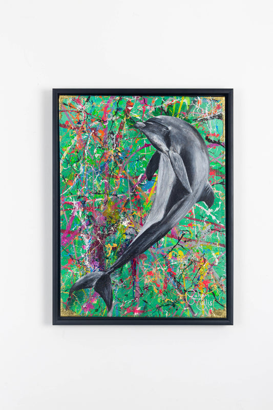 9. The Aberystwyth Dolphin (Limited Edition Framed Canvas Print)