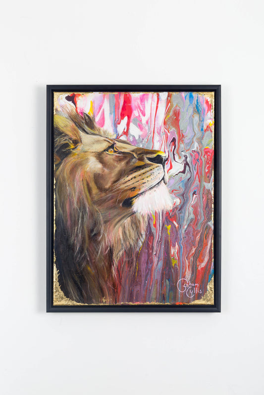 17. Newcastle - Whitley Bay -The Courageous Lion (Limited Edition Framed Canvas Print)